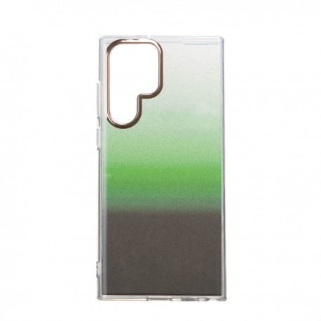 Capac Protectie Spate Colectia Fashion Pentru Samsung Galaxy S22 Ultra - Glitter Green
