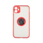 Capac Protectie Spate Colectia Soft Shape With Ring Pentru iPhone 11 - Rosu