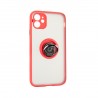 Capac Protectie Spate Colectia Soft Shape With Ring Pentru iPhone 12 - Rosu