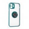 Capac Protectie Spate Colectia Soft Shape With Ring Pentru iPhone 11 - Verde