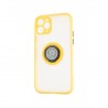Capac Protectie Spate Colectia Soft Shape With Ring Pentru iPhone 11 Pro - Galben