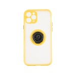 Capac Protectie Spate Colectia Soft Shape With Ring Pentru iPhone 11 Pro Max - Galben
