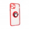 Capac Protectie Spate Colectia Soft Shape With Ring Pentru iPhone 11 Pro Max - Rosu