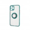 Capac Protectie Spate Colectia Soft Shape With Ring Pentru iPhone 11 Pro - Verde