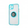 Capac Protectie Spate Colectia Soft Shape With Ring Pentru iPhone 12 Pro Max - Albastru Deschis