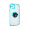 Capac Protectie Spate Colectia Soft Shape With Ring Pentru iPhone 12 Pro Max - Albastru Deschis