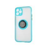 Capac Protectie Spate Colectia Soft Shape With Ring Pentru iPhone 12 Pro Max - Albastru Deschis