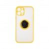 Capac Protectie Spate Colectia Soft Shape With Ring Pentru iPhone 12 Pro - Galben