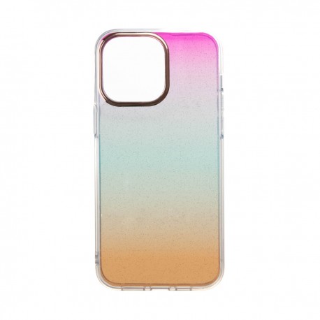 Capac Protectie Spate Colectia Fashion Pentru iPhone 14 Pro Max - Rainbow