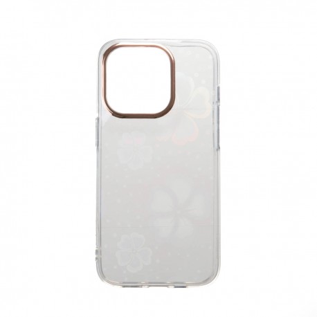 Capac Protectie Spate Colectia Fashion Pentru iPhone 14 Pro - Flowers