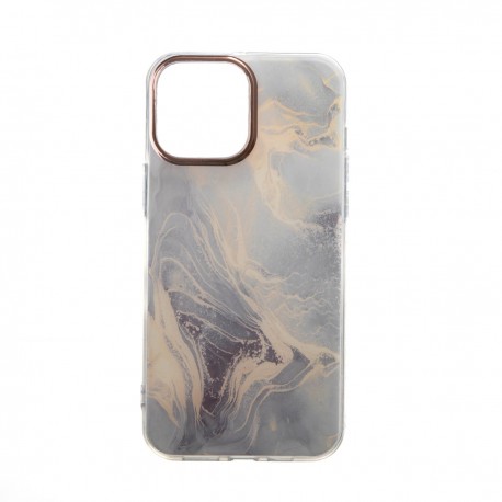 Capac Protectie Spate Colectia Fashion Pentru iPhone 13 Pro Max - Marble
