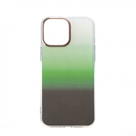 Capac Protectie Spate Colectia Fashion Pentru iPhone 13 Pro Max - Glitter Green