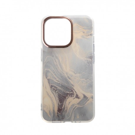 Capac Protectie Spate Colectia Fashion Pentru iPhone 13 Pro - Marble