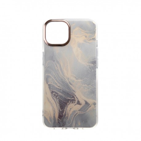 Capac Protectie Spate Colectia Fashion Pentru iPhone 13 - Marble