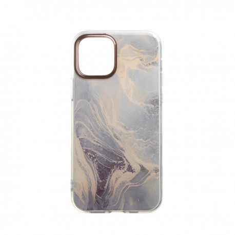 Capac Protectie Spate Colectia Fashion Pentru iPhone 12 - Marble