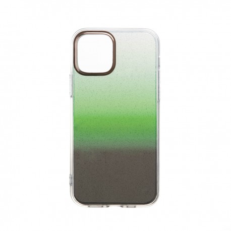 Capac Protectie Spate Colectia Fashion Pentru iPhone 12 - Glitter Green