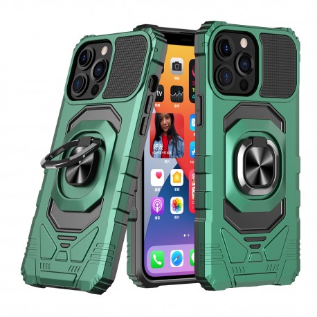 Capac Protectie Spate Colectia Shock Pentru iPhone 13 Pro - Verde