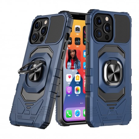 Capac Protectie Spate Colectia Shock Pentru iPhone 13 Pro - Albastru
