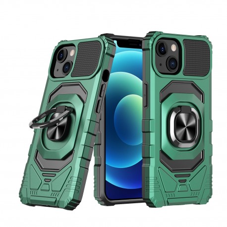 Capac Protectie Spate Colectia Shock Pentru iPhone 13 - Verde