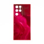 Capac Protectie Spate Colectia Soft Waves Pentru Samsung Galaxy S22 Ultra - Rosu
