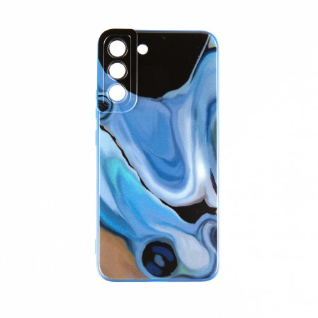 Capac Protectie Spate Colectia Soft Waves Pentru Samsung Galaxy S22 Plus - Albastru
