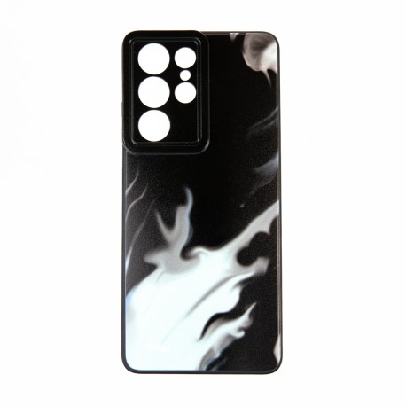 Capac Protectie Spate Colectia Soft Waves Pentru Samsung Galaxy S21 Ultra - Negru