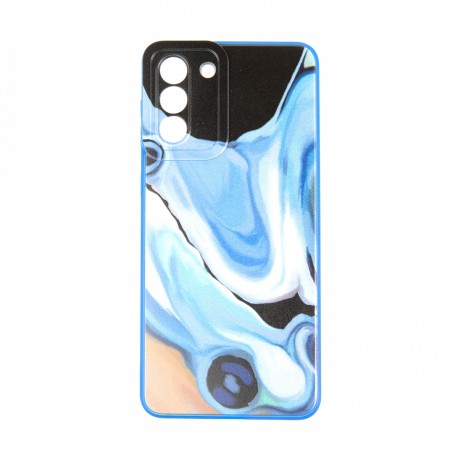 Capac Protectie Spate Colectia Soft Waves Pentru Samsung Galaxy S21 Plus - Albastru
