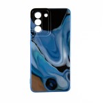 Capac Protectie Spate Colectia Soft Waves Pentru Samsung Galaxy S21 Fe - Albastru