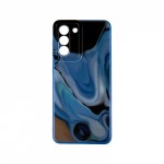 Capac Protectie Spate Colectia Soft Waves Pentru Samsung Galaxy S21 - Albastru