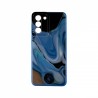 Capac Protectie Spate Colectia Soft Waves Pentru Samsung Galaxy S21 - Albastru