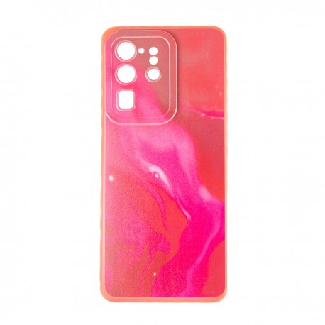 Capac Protectie Spate Colectia Soft Waves Pentru Samsung Galaxy S20 Ultra - Rosu