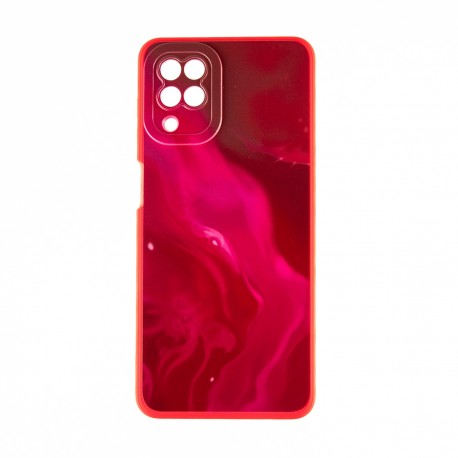 Capac Protectie Spate Colectia Soft Waves Pentru Samsung Galaxy A12 - Rosu