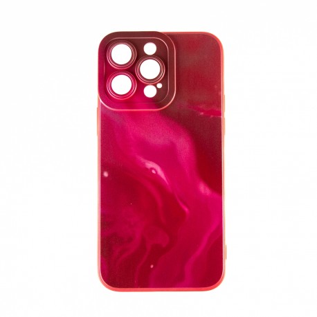 Capac Protectie Spate Colectia Soft Waves Pentru iPhone 14 Pro Max - Rosu