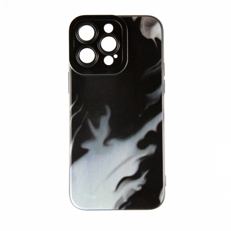 Capac Protectie Spate Colectia Soft Waves Pentru iPhone 14 Pro Max - Negru