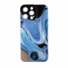 Capac Protectie Spate Colectia Soft Waves Pentru iPhone 14 Pro Max - Albastru