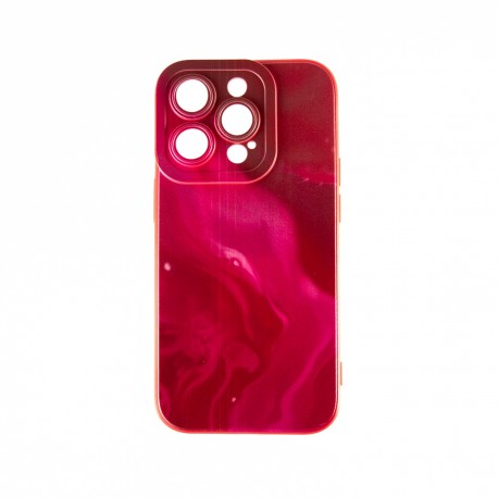 Capac Protectie Spate Colectia Soft Waves Pentru iPhone 14 Pro - Rosu