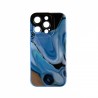 Capac Protectie Spate Colectia Soft Waves Pentru iPhone 14 Pro - Albastru