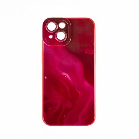Capac Protectie Spate Colectia Soft Waves Pentru iPhone 14 - Rosu