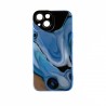 Capac Protectie Spate Colectia Soft Waves Pentru iPhone 14 - Albastru