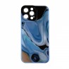 Capac Protectie Spate Colectia Soft Waves Pentru iPhone 13 Pro Max - Albastru