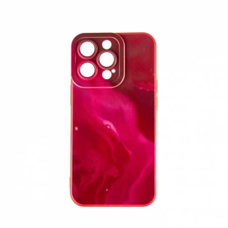 Capac Protectie Spate Colectia Soft Waves Pentru iPhone 13 Pro - Rosu