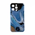 Capac Protectie Spate Colectia Soft Waves Pentru iPhone 13 Pro - Albastru