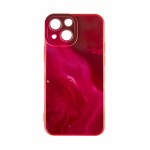 Capac Protectie Spate Colectia Soft Waves Pentru iPhone 13 Mini - Rosu