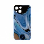 Capac Protectie Spate Colectia Soft Waves Pentru iPhone 13 Mini - Albastru
