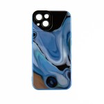 Capac Protectie Spate Colectia Soft Waves Pentru iPhone 13 - Albastru