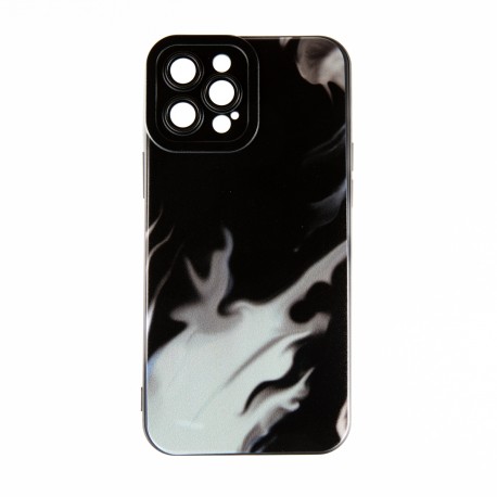 Capac Protectie Spate Colectia Soft Waves Pentru iPhone 12 Pro Max - Negru