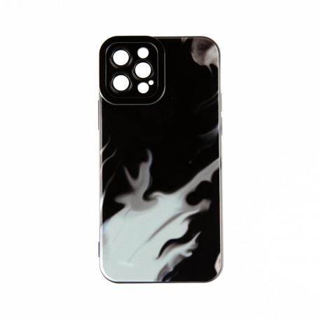 Capac Protectie Spate Colectia Soft Waves Pentru iPhone 12 Pro - Negru