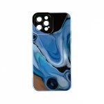 Capac Protectie Spate Colectia Soft Waves Pentru iPhone 12 Pro - Albastru