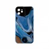 Capac Protectie Spate Colectia Soft Waves Pentru iPhone 12 - Albastru