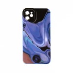 Capac Protectie Spate Colectia Soft Waves Pentru iPhone 11 - Albastru